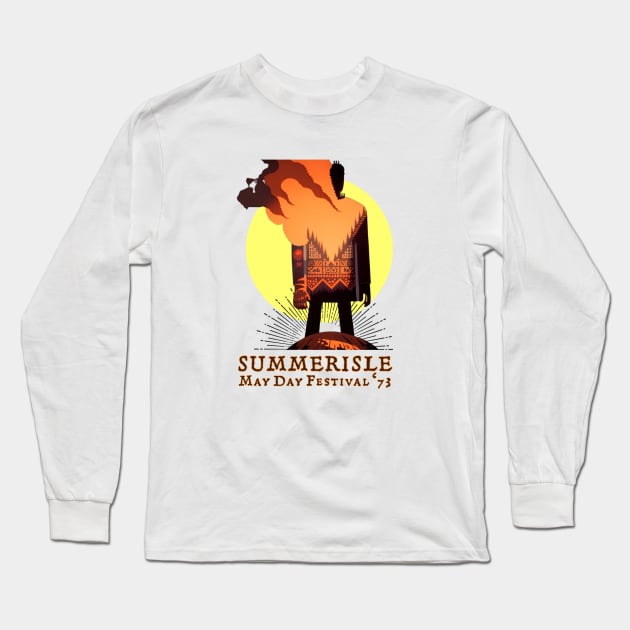 Summerisle May Day Festival ‘73 Long Sleeve T-Shirt by Atomic City Art